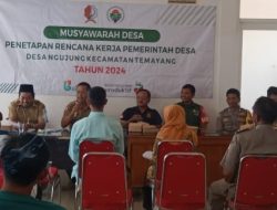 Pemdes Ngujung Menyelenggarakan Musyawarah Penentapan Rencana Kerja Pemerintah Desa Th 2024