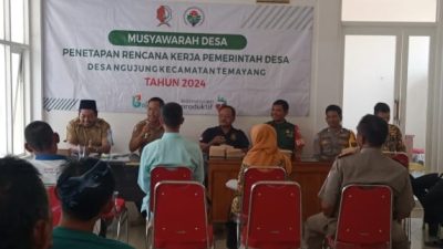 Pemdes Ngujung Menyelenggarakan Musyawarah Penentapan Rencana Kerja Pemerintah Desa Th 2024