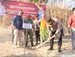 HUT Humas Polri Ke-72, Polres Wonogiri Tanam Bibit Pohon Dan Buah