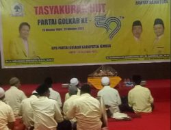 DPD Partai Golkar Jember Gelar Acar Tasyakuran HUT Partai Golkar ke-59, “ Golkar Solid, Golkar Bangkit dan Golkar Menang “