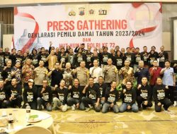 Kapolda Jateng Hadiri Deklarasi Pemilu Damai oleh Wartawan di Jawa Tengah