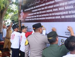 Kapolres Hadiri Serah Terima Kirab Pemilu Tahun 2024, Polres Wonogiri Siap Kawal dan Amankan Pemilu 2024