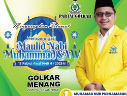 Iklan Maulid Nabi Muhammad SAW: MUHAMAD NUR PURNAMASIDI – Caleg Partai GOLKAR