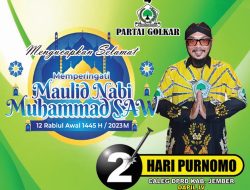 Iklan Maulid Nabi Muhammad SAW: HARI PURNOMO – Caleg Partai GOLKAR