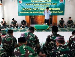 Rajut Kebersamaan Eratkan Silaturahmi, Kodim Bojonegoro gelar Maulid Nabi Muhammad SAW