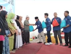 Kepala Biro Bersama Wartawan Serahkan Santunan, Memperingati HUT ke XIX SKN News PATROLI “BERBAGI UNTUK ANAK NEGERI”