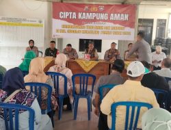 Sosialisasi Kampung Aman Menjelang Pemilu 2024 di Desa Wonoplintahan