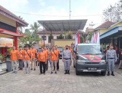 Polres Wonogiri Amankan Kirab Bendera Pemilu 2024, 18 Bendera Parpol Diusung