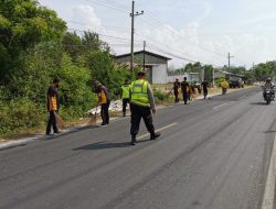 Ciptakan Lalin Aman, Polsek Kalianget Peduli Pengendara dan Lingkungan