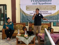 Sosialisasi Bahaya Narkoba, Polres Wonogiri Sudah Ungkap 30 Kasus Tahun Ini