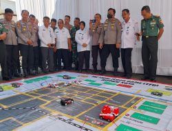 Simulasi SISPAMKOTA Digelar di Pendopo, Cegah Potensi Konflik Selama Tahapan Pemilu di Bojonegoro 