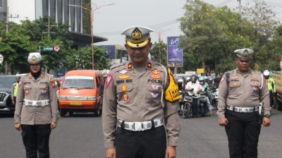 Jiwa dan Rasa Nasionalisme Satlantas Polresta Sidoarjo Terlihat di Hari Pahlawan 2023