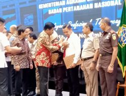 Tuntaskan Tindak Pidana Pertanahan, Tim Satgas-Anti Mafia Tanah di Jateng dapat Penghargaan dari Menteri ATR/Kepala BPN