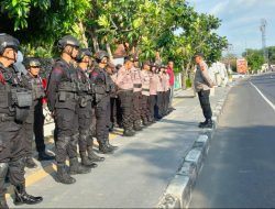 Subsatgas Preventif tetap Siaga: Amankan latihan Timnas Jepang di Lapangan Banyuanyar