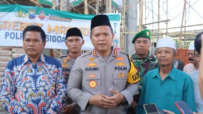 Polresta Sidoarjo Rutin Gelar Jumat Curhat dan Bantu Pembangunan Masjid