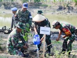 Tingkatkan Kualitas Lingkungan Hidup, Kodim Bojonegoro Tanam Ribuan Pohon Penghijauan