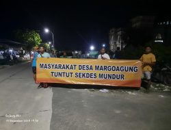 Aksi Protes Berlanjut, Warga Desa Margoagung Desak Sekdes Mundur Dari Jabatannya