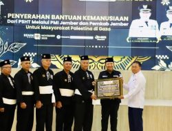 PSHT Cabang Jember Pusat Madiun Serahkan Bantuan Kemanusiaan untuk Palestina