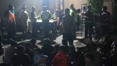 Bikin Resah Masyarakat, Personil Gabungan Gerebek Balap Liar di Bypass Balongbendo