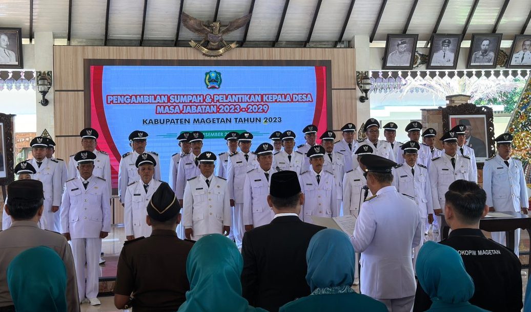 30 Kepala Desa Terpilih Resmi Dilantik Pj Bupati Magetan