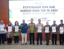 Bupati Lamongan Serahkan Secara Simbolis DIPA dan Daftar Alokasi TKD 2024