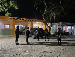 Cipta Kondisi Jelang Pemilu 2024, Polres Magetan Tingkatkan Patroli Rutin di Kantor Bawaslu dan KPU Magetan