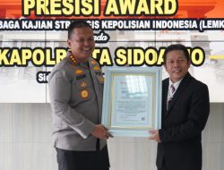 Hasil Aktif Turun ke Masyarakat dan Hadirkan Cermat SIM, Polresta Sidoarjo Raih Presisi Award