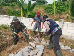 Sinergi TNI-Polri dan Masyarakat Dalam Pembangunan TPQ di Desa Tambak Kalisogo Jabon Sidoarjo