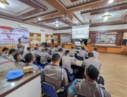 Polres Wonogiri Ikuti Zoom Meeting “Tahapan Pemilu, Pengawasan, dan Pola Pengamanannya” Bersama Biro SDM Polda Jateng