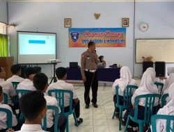 Polres Wonogiri Program Police go to school SMP Negeri 4 Wonogiri Cegah Fatalitas Laka Lantas