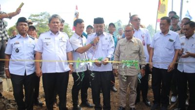 Meningkatkan Potensi Pasar Tradisional, Pemdes Sri Agung Kecamatan Sungkai Jaya Lampura Resmikan Pasar Tempel