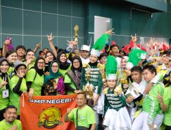 Tim SMP Negeri 1 Surabaya Gita Rama dan Shinta, Raih Juara 1 Kejuaraan Drumband KONI Cup 2023