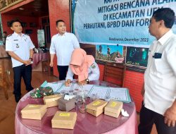 Perhutani KPH Bondowoso Bersinergi Bersama Forkopimcam Ijen dan BPBD Mitigasi Bencana Alam