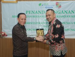 Pemkab Lampura Bersama BPJS Ketenagakerjaan Lakukan Perjanjian Kerjasama