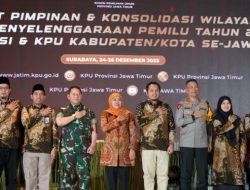 Gubernur Khofifah Buka Rapim KPU dan Konsolidasi Wilaya se Jatim