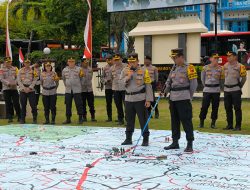 Gelar Tactical Floor Game, Ops Aman Bacuya Satgaspamwil  Jateng Perkuat Strategi Pengamanan
