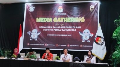 KPU Bondowoso Gelar Media Gathering Bersama Insan Pers Sosialisasikan Tahapan Pengelolaan Logistik Pemilu 2024