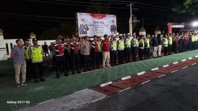 Jelang Natal, Polres Wonogiri Gelar Patroli Gabungan Skala Besar