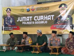 Jumat Curhat, Kapolresta Sidoarjo Ajak Masyarakat Jaga Kondusifitas Kamtibmas Akhir Tahu dan Pemilu 2024