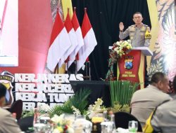 Kapolda Jatim Launching Mars Polda Jatim dan Aplikasi Semeru Gassus Presisi