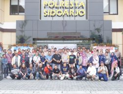 Menjelang Nataru dan Pemilu 2024, Kapolresta Sidoarjo Silaturahmi dengan Wartawan