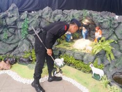 Menjelang Natal Polisi Sidoarjo Sterilsasi Setiap Gereja