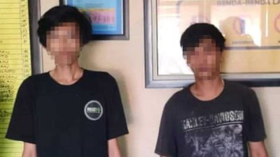 Sabu87,88 gram Disita, Dua Orang Diduga Pengedar Narkoba Diamanakan Polres Kediri Kota