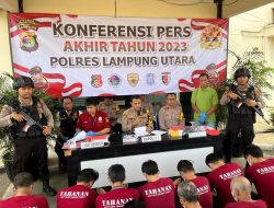 Polres Lampura Ungkap 849 Kasus Kejahatan Gangguan Kamtibmas di Tahun 2023