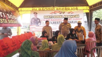 Polresta Sidoarjo Dalam Jumat Curhat Peduli Warga Desa Kupang