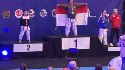 Siswi SD Asal Banyuwangi Raih Medali Emas di Kejuaraan Karate Dunia