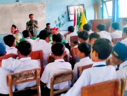 TNI Goes to School, Babinsa Koramil Kepohbaru Bojonegoro Sosialisasi Pencegahan Kenakalan Remaja