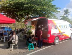 Samsat Keliling Polres Wonogiri pelayanan prima di Car Free Day Giritontro Wonogiri