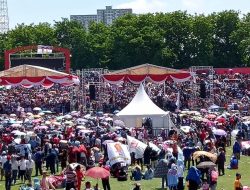 Cawapres No.2 Hadiri HUT SPSI ke- 51 di Sidoarjo, Disambut Puluhan Ribu Massa SPSI