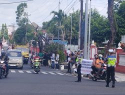 Polres Wonogiri Kawal Orasi Damai Pemilu 2024